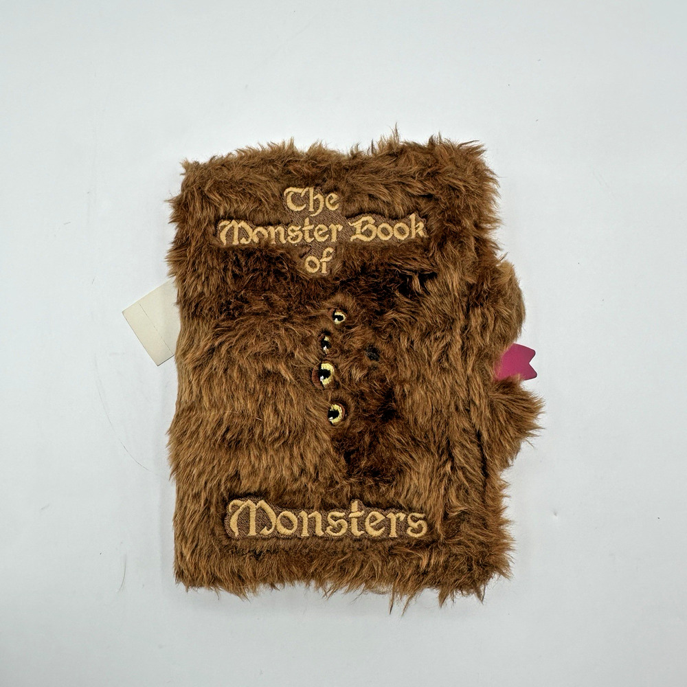 Harry Potter Monster Book of Monsters Plush Journal Universal Studios NWT